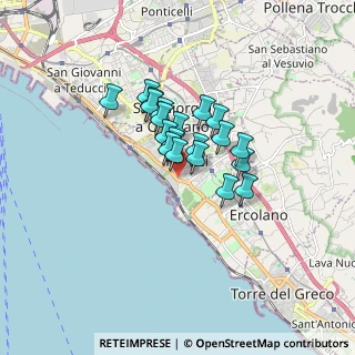 Mappa Via Michelangelo Naldi, 80055 Portici NA, Italia (1.184)