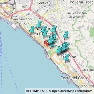 Mappa Via Michelangelo Naldi, 80055 Portici NA, Italia (1.249)