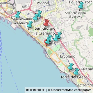 Mappa Via Michelangelo Naldi, 80055 Portici NA, Italia (2.37083)