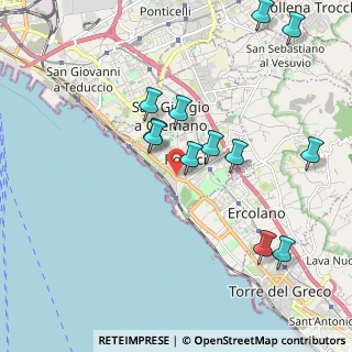Mappa Via Michelangelo Naldi, 80055 Portici NA, Italia (2.18583)