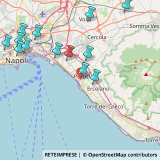 Mappa Via Michelangelo Naldi, 80055 Portici NA, Italia (5.71154)
