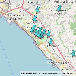 Mappa Vicolo Nastri, 80055 Portici NA, Italia (1.55154)