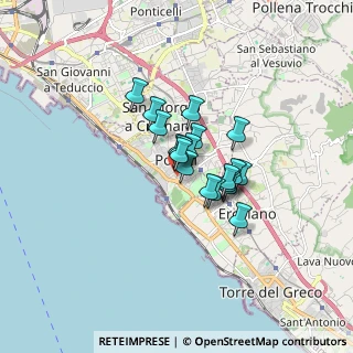 Mappa Vicolo Nastri, 80055 Portici NA, Italia (1.08421)