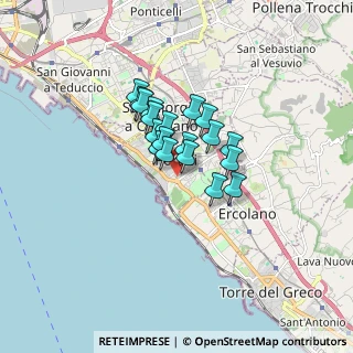 Mappa Vicolo Nastri, 80055 Portici NA, Italia (1.10579)