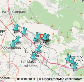 Mappa Corso V. Emanuele Trav. Turner, 84087 Sarno SA, Italia (3.90813)