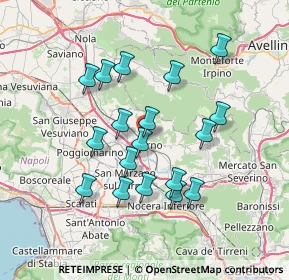 Mappa Corso V. Emanuele Trav. Turner, 84087 Sarno SA, Italia (7.005)