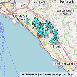 Mappa Strada Senza Nome, 80055 Portici NA, Italia (1.25)