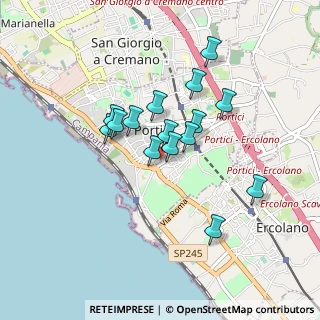 Mappa Strada dei Nastri, 80055 Portici NA, Italia (0.74933)
