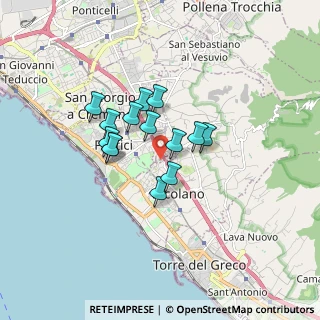 Mappa Via Privata Luigi Sapio, 80055 Portici NA, Italia (1.28929)
