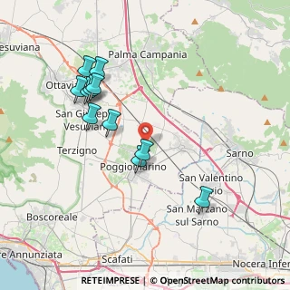 Mappa Via Sandro Pertini, 80040 Poggiomarino NA, Italia (4.07182)