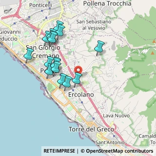 Mappa Via Bosco Catena, 80055 Portici NA, Italia (1.9925)