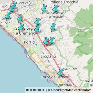 Mappa Via Bosco Catena, 80055 Portici NA, Italia (2.83692)