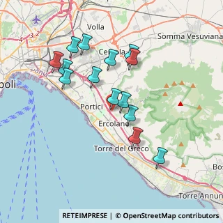 Mappa Via Bosco Catena, 80055 Portici NA, Italia (3.69429)