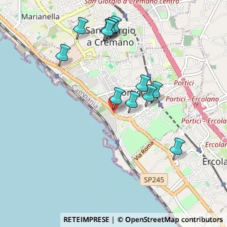Mappa Via Bagnara, 80055 Portici NA, Italia (1.09167)