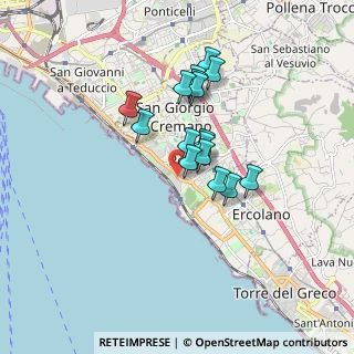 Mappa Via Bagnara, 80055 Portici NA, Italia (1.42188)