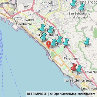 Mappa Via Bagnara, 80055 Portici NA, Italia (2.21667)