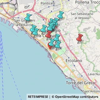 Mappa Via Bagnara, 80055 Portici NA, Italia (1.71563)