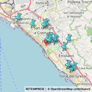 Mappa Via Ernesto della Torre, 80055 Portici NA, Italia (1.99333)