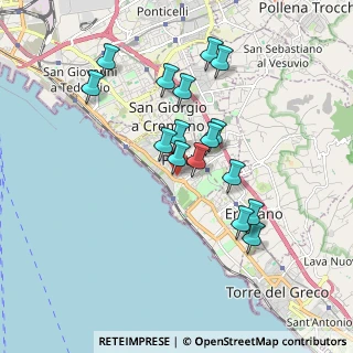 Mappa Via Ernesto della Torre, 80055 Portici NA, Italia (1.76188)