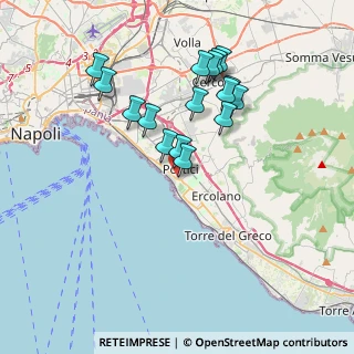 Mappa Via Ernesto della Torre, 80055 Portici NA, Italia (3.6675)