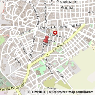 Mappa Via Milano, 38, 70024 Gravina in Puglia, Bari (Puglia)