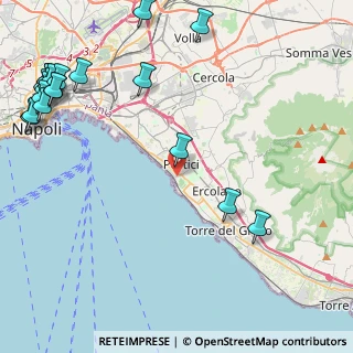 Mappa Via Emanuele Gianturco, 80055 Portici NA, Italia (6.9545)