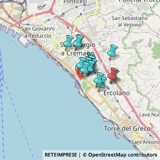 Mappa Via Emanuele Gianturco, 80055 Portici NA, Italia (1.03333)