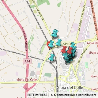 Mappa Via Don Sante Milano, 70023 Gioia del Colle BA, Italia (0.9)