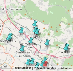 Mappa Piazza Guglielmo Marconi, 84087 Sarno SA, Italia (5.724)