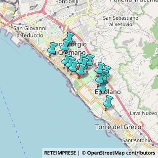 Mappa Cortile Sannino, 80055 Portici NA, Italia (1.22235)