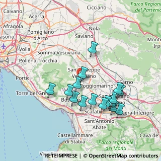 Mappa Viale Raffaello Sanzio, 80040 Terzigno NA, Italia (7.66438)