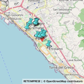 Mappa Via Sant'Antonio, 80055 Portici NA, Italia (1.27833)