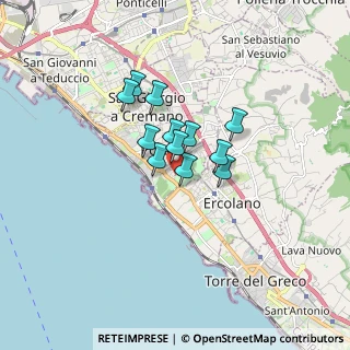 Mappa Via Rocco Lorenzo, 80055 Portici NA, Italia (1.1125)