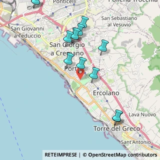 Mappa Via Rocco Lorenzo, 80055 Portici NA, Italia (2.45462)