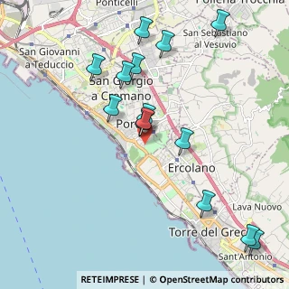 Mappa Via Sant'Antonio, 80055 Portici NA, Italia (2.33929)