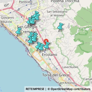 Mappa Via Giuseppe Semmola, 80056 Ercolano NA, Italia (1.91375)