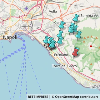 Mappa Via Cavalieri dell'Ordine di Vittorio Veneto, 80055 Portici NA, Italia (3.07667)