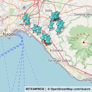 Mappa Via Cavalieri dell'Ordine di Vittorio Veneto, 80055 Portici NA, Italia (3.75188)