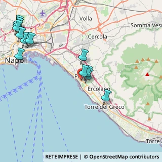 Mappa Via Cavalieri dell'Ordine di Vittorio Veneto, 80055 Portici NA, Italia (5.83643)