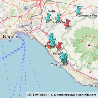 Mappa Via Cavalieri dell'Ordine di Vittorio Veneto, 80055 Portici NA, Italia (3.44909)