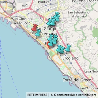 Mappa Via Cavalieri dell'Ordine di Vittorio Veneto, 80055 Portici NA, Italia (1.41875)