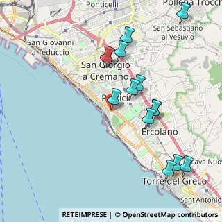 Mappa Via Cavalieri dell'Ordine di Vittorio Veneto, 80055 Portici NA, Italia (2.25643)