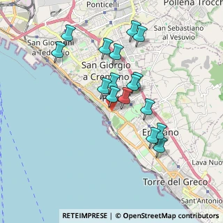 Mappa Via Cavalieri dell'Ordine di Vittorio Veneto, 80055 Portici NA, Italia (1.80563)