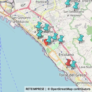 Mappa Via Cavalieri dell'Ordine di Vittorio Veneto, 80055 Portici NA, Italia (2.19583)