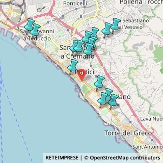 Mappa Via Cavalieri dell'Ordine di Vittorio Veneto, 80055 Portici NA, Italia (2.07688)