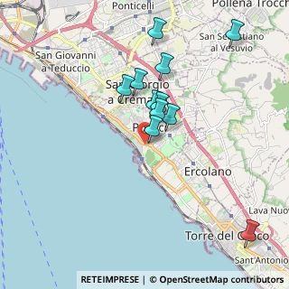 Mappa Via Cavalieri dell'Ordine di Vittorio Veneto, 80055 Portici NA, Italia (1.83818)