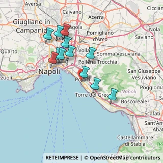 Mappa Via Cavalieri dell'Ordine di Vittorio Veneto, 80055 Portici NA, Italia (7.01917)
