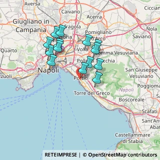Mappa Via Cavalieri dell'Ordine di Vittorio Veneto, 80055 Portici NA, Italia (6.67786)