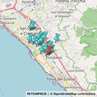 Mappa Via G. Semmola, 80055 Portici NA, Italia (1.08235)