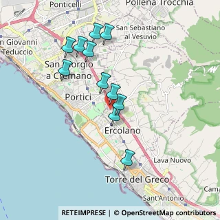Mappa Via G. Semmola, 80055 Portici NA, Italia (1.83909)